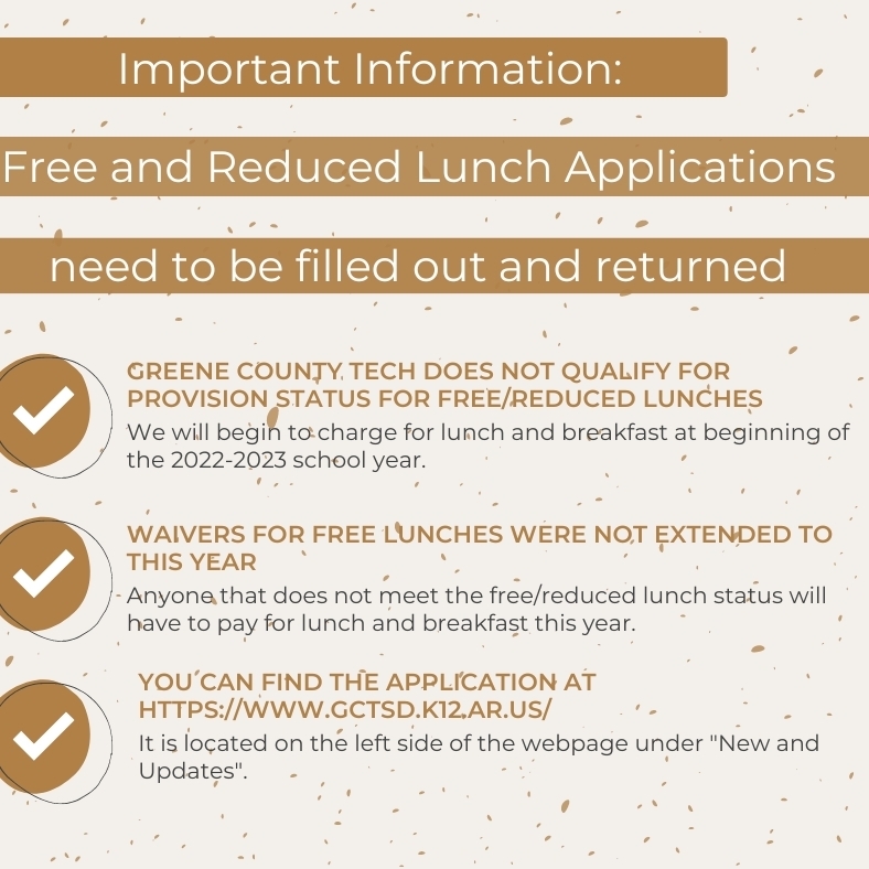 free reduced/lunch information