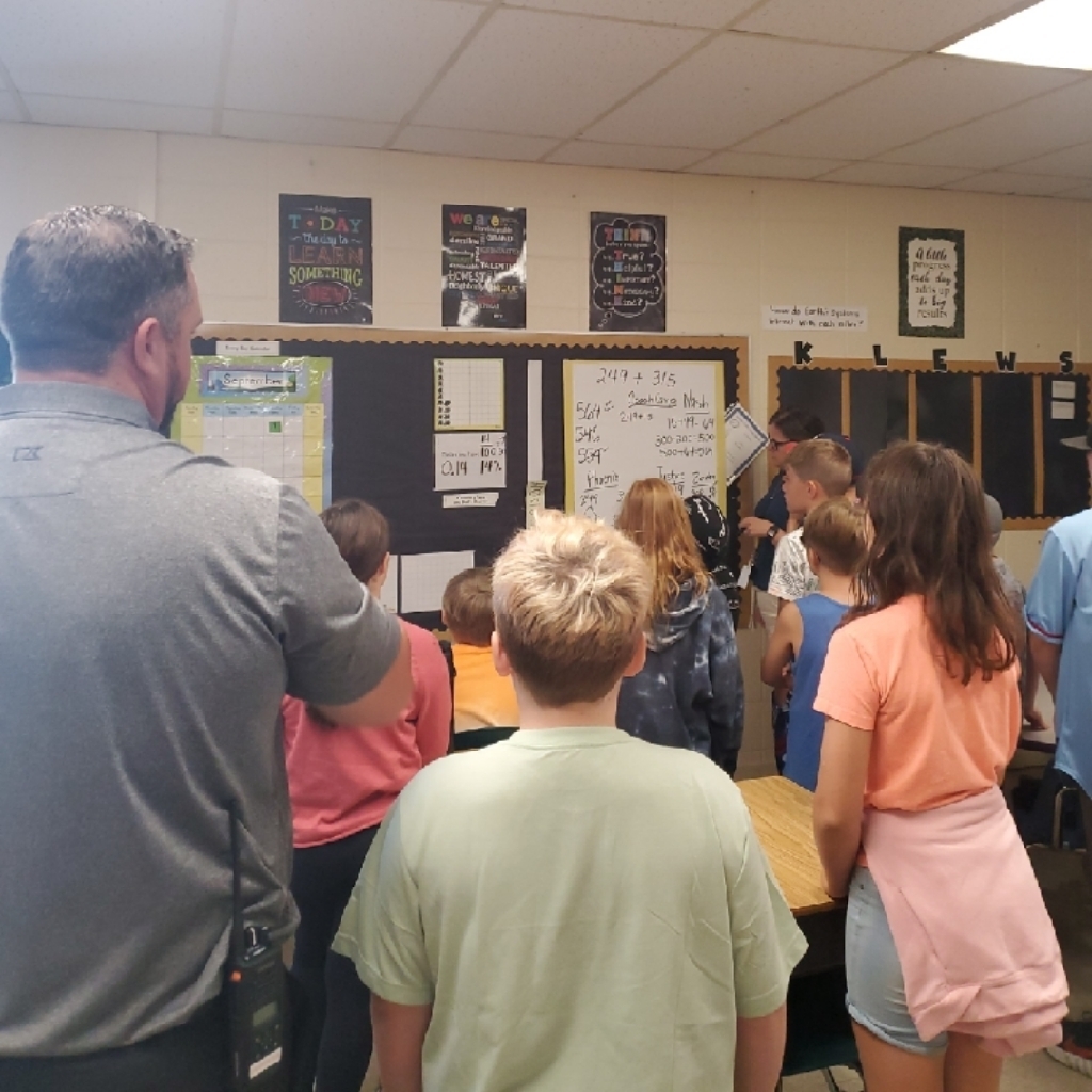 coach carpenter participating in number talks