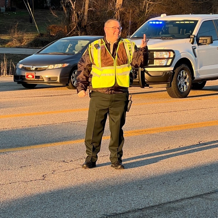Sheriff Brad Snyder helping traffic to run smoothly @ GCT