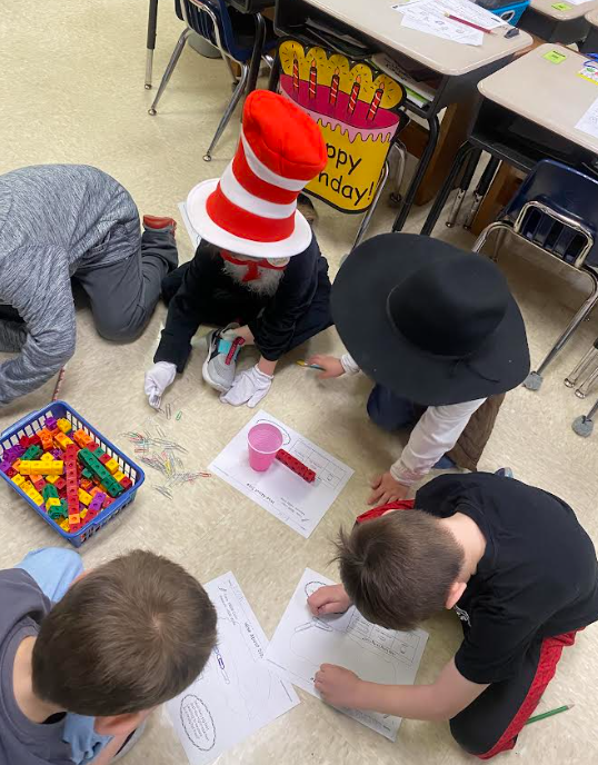 This week in PACE student listened to ‘The Foot Book’ by Dr. Seuss and used nonstandard units of measurement to measure the length of their feet!
